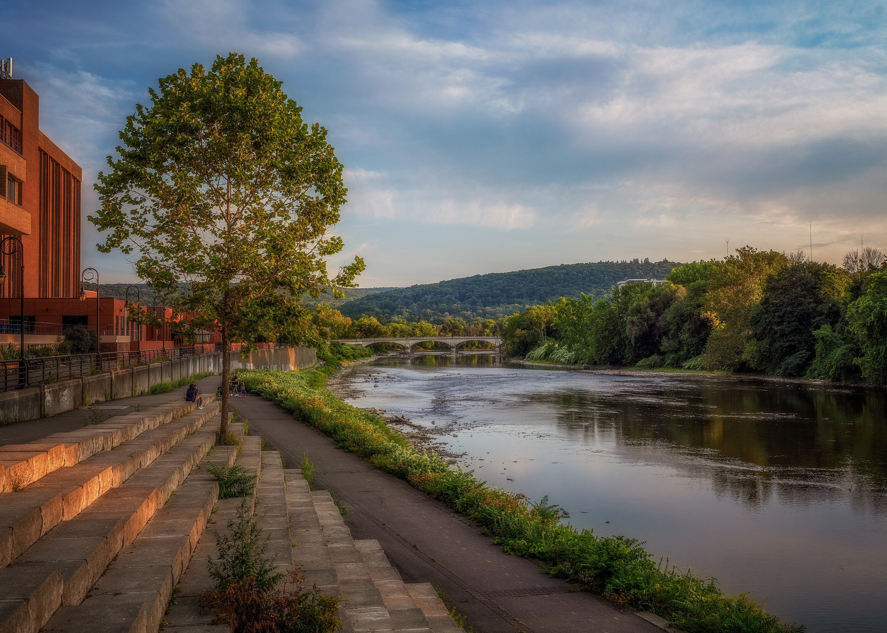 City of Binghamton Riverwalk Photograph Etsy UK