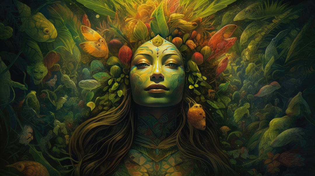 Amazonian Goddess Print digital Art V3 Etsy