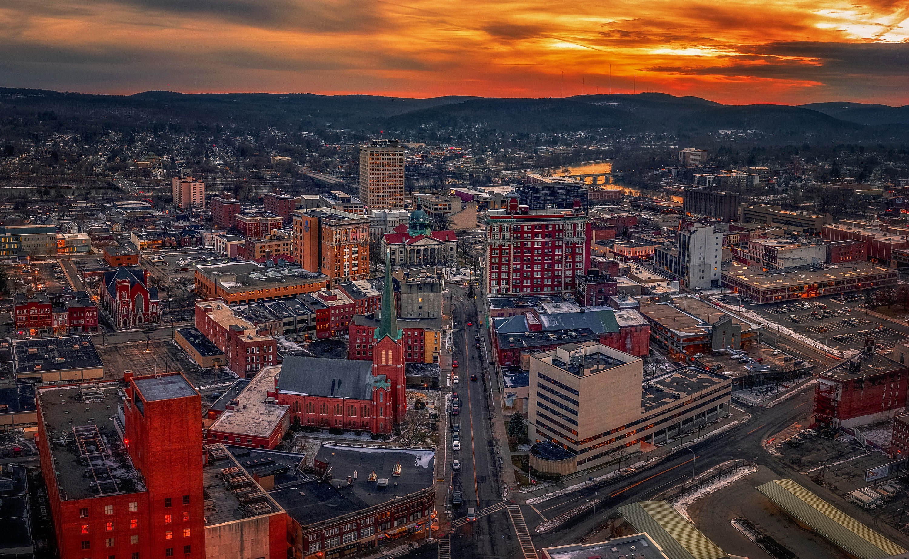 City of Binghamton Chenango Street Gold Photograph Etsy