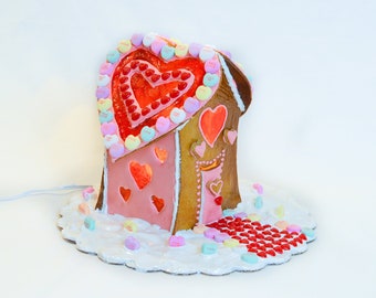 Valentine's Day Gingerbread House