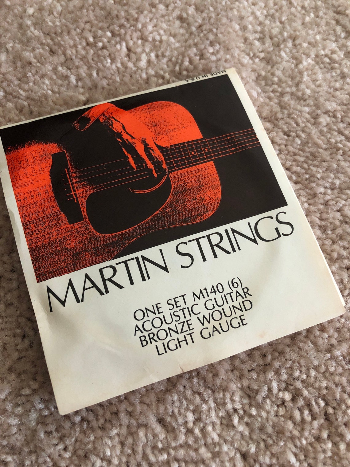 Vintage Martin Acoustic Guitar Strings Etsy