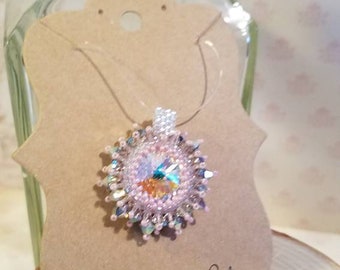 Swarovski Rivoli Crystal Burst Pendant Necklace