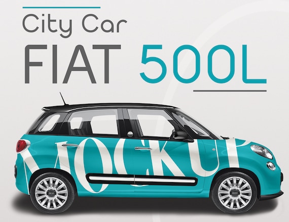 Car Mockup For Fiat 500 Realistic And Professional Mockups Design Free Psd Mockups Templates