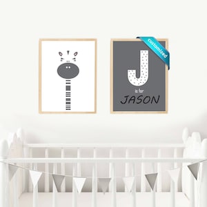 Customized Boy Nursery Decor ** Baby Boy Prints | Boy Name Print | Boy Name Sign | Boy Name Wall Art | Printable | Kids Name Sign