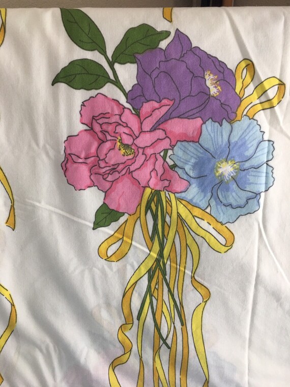 Vintage Twin Flat Sheet Wamsutta Vintage Sheets Vintage Etsy
