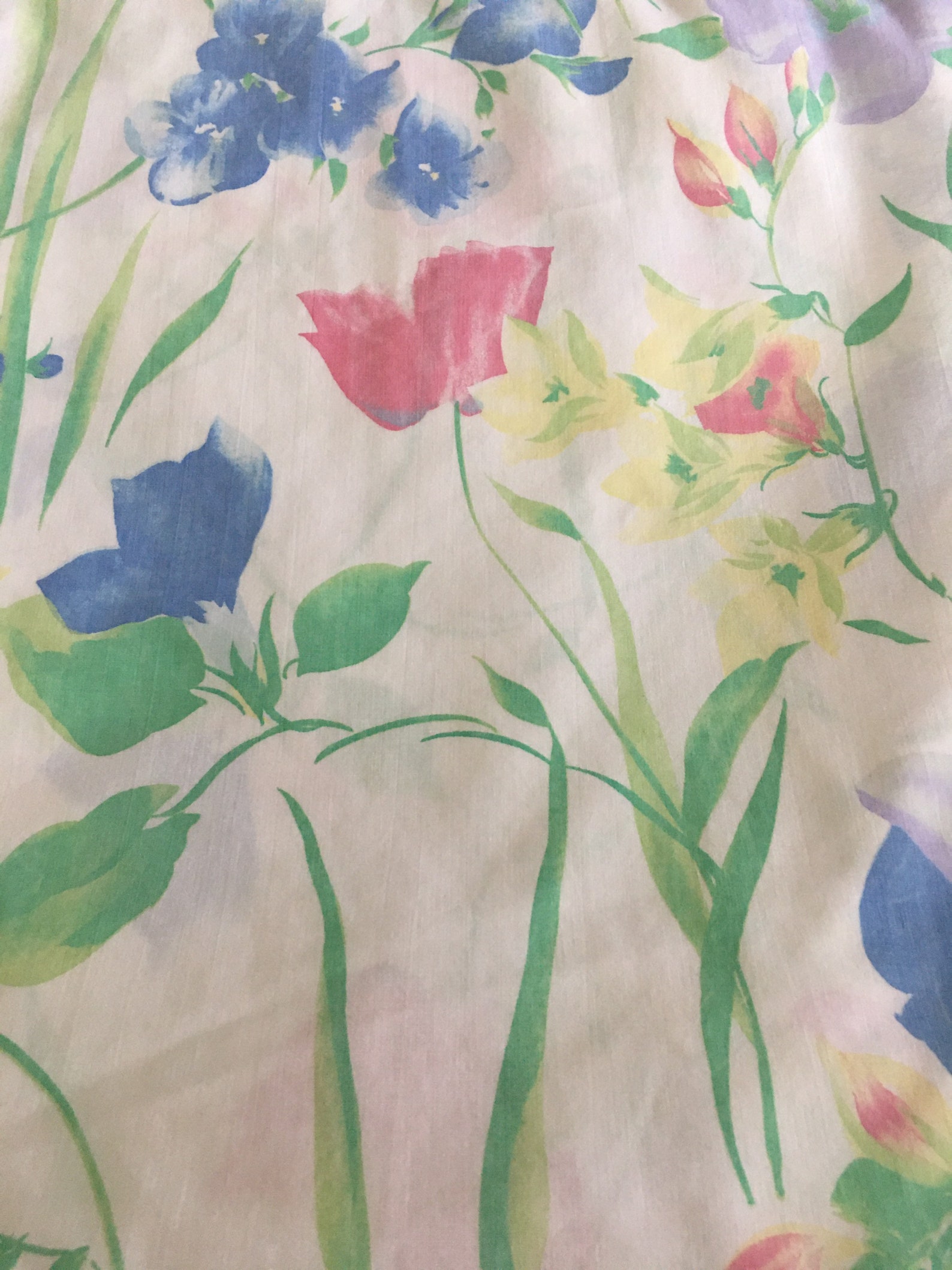 Vintage Sheets Queen Flat Sheet Vintage Bedding Floral | Etsy