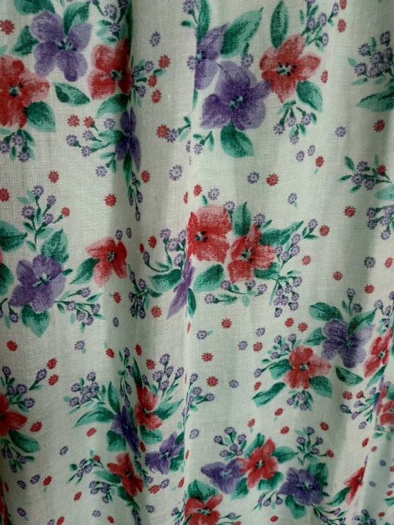 Tiered floral 1970's maxi dress - image 8