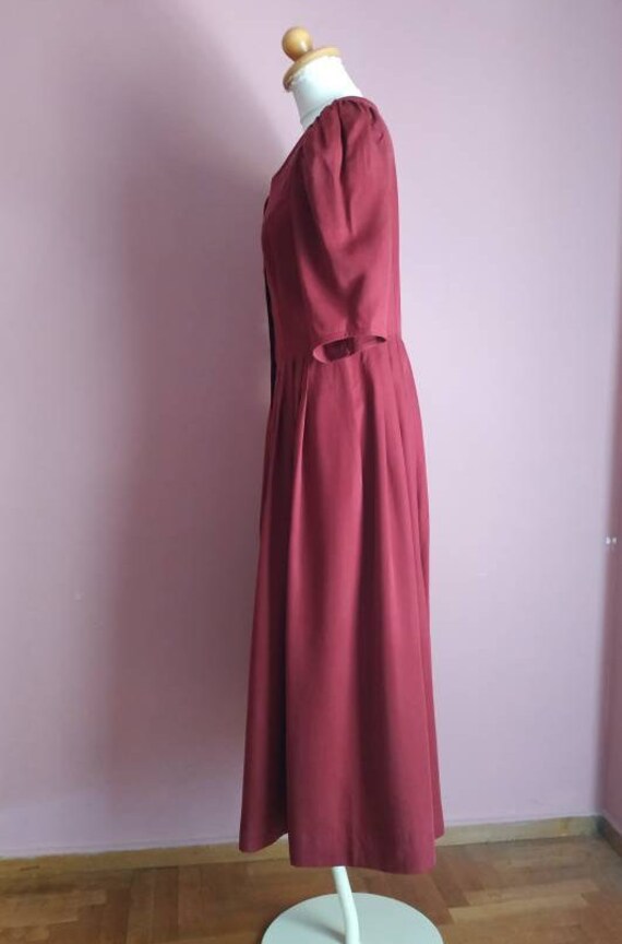 Burgundy dress - image 3