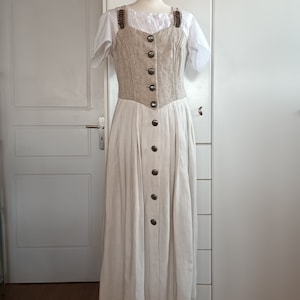 Beige dirndl dress