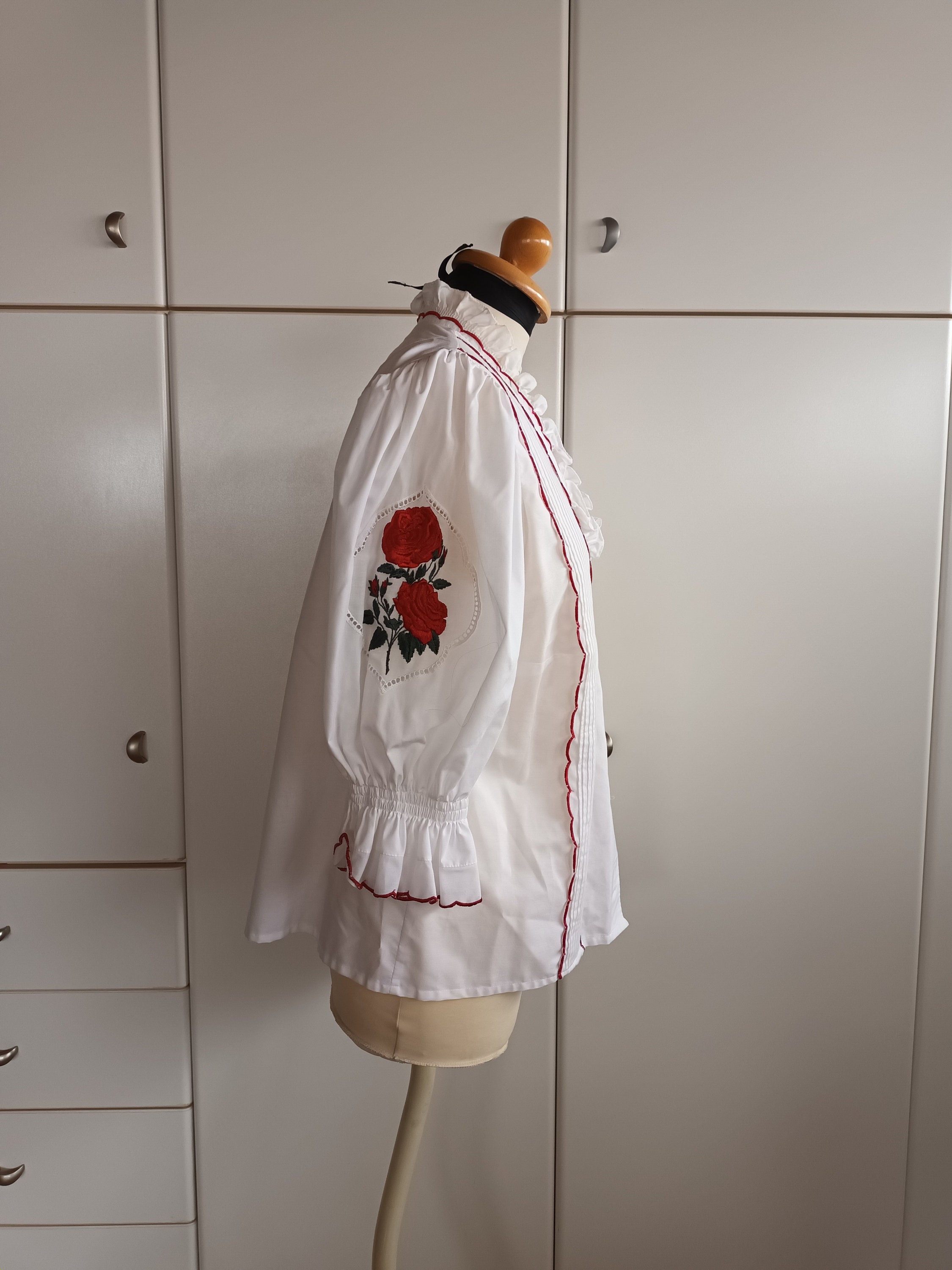 White embroidered shirt
