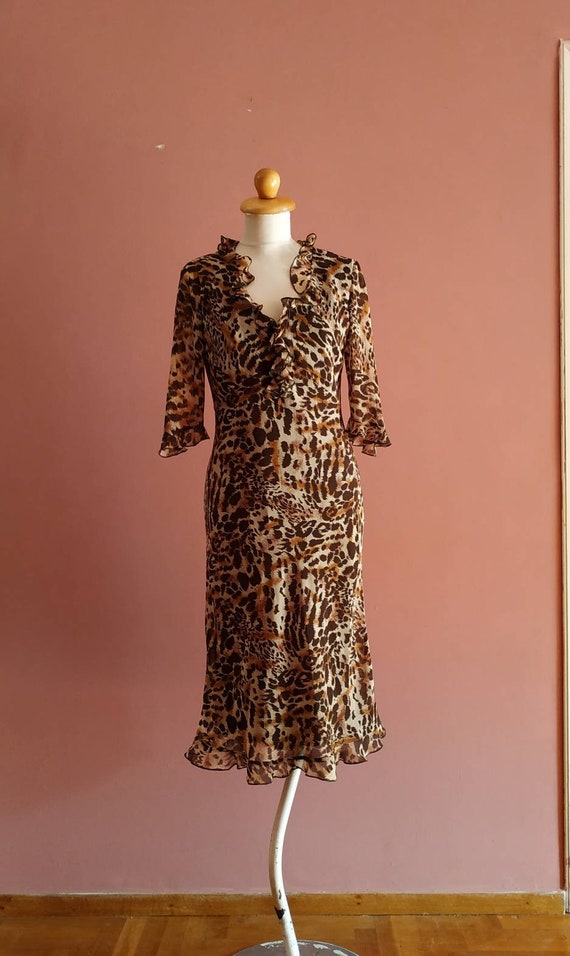 vintage leopard dress