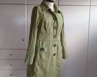 Khaki jean coat