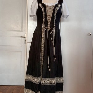 Black dirndl dress