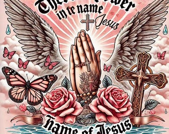 There is Power in the Name of Jesus/ PNG File ONLY/ Digital Download ...