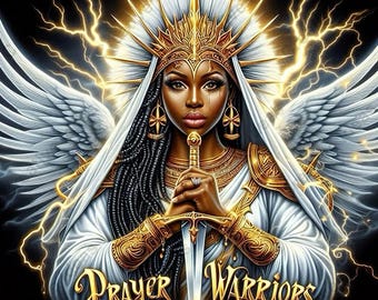 Black woman praying PNG, for your own projects, Digital Download