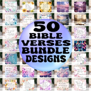 Bible Verse Tumbler Wraps: 20oz Skinny Tumbler Sublimation Designs (Digital Download)