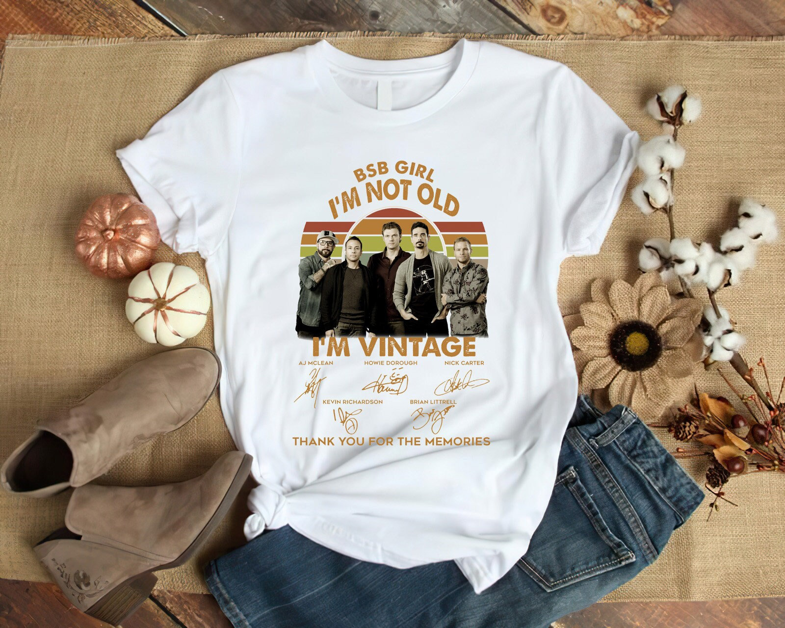 Discover BSB Girl I'm Not Old I'm Vintage Shirt, Backstreet Boys Graphic Tee