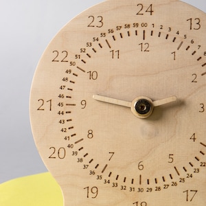 Montessori Clock, Monessorri time learning, Learning toy Clock