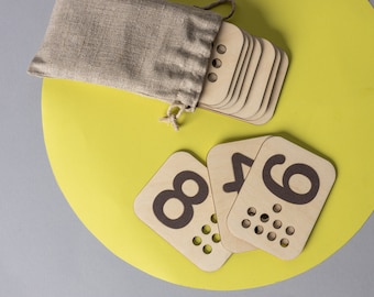 Montessori Numbering Toy Set, Sandpaper Number Learning Toy