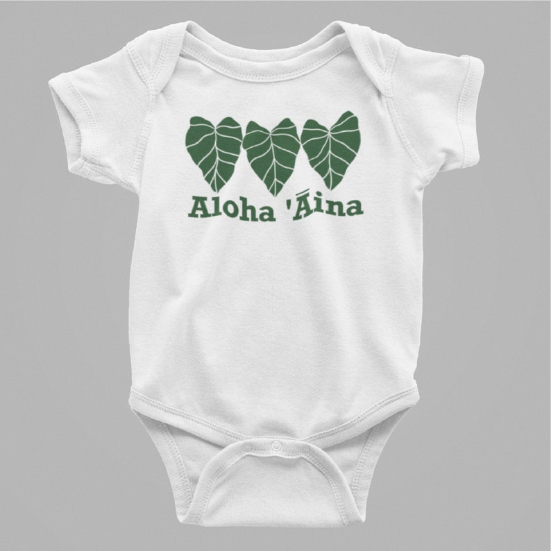 Aloha Aina Baby Bodysuit Hawaiian Baby Bodysuit Hawaii Baby - Etsy