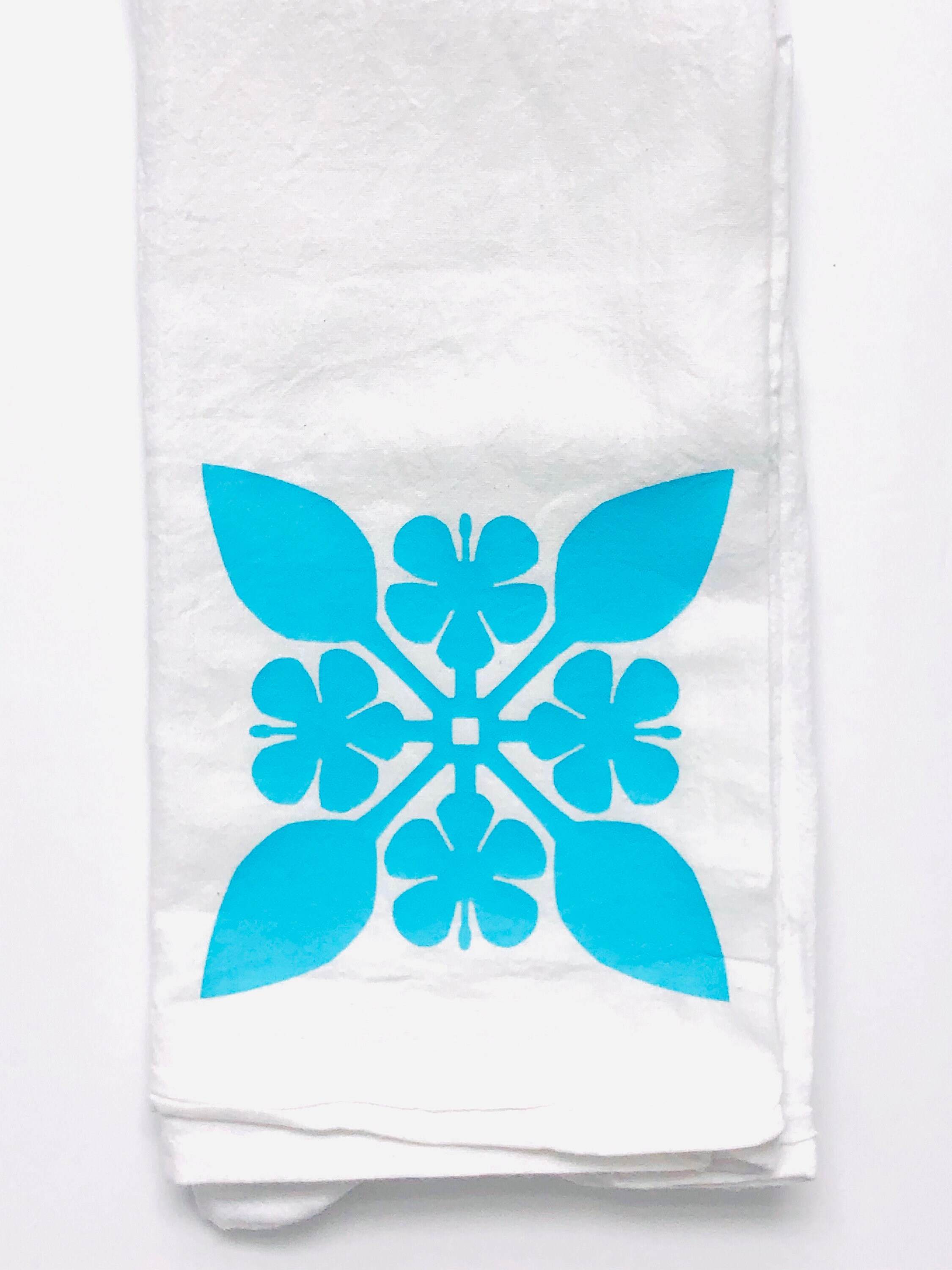 Hawaiian Dish Towel Hawaiian Quilt Design. Hawaiian Tea Towel With