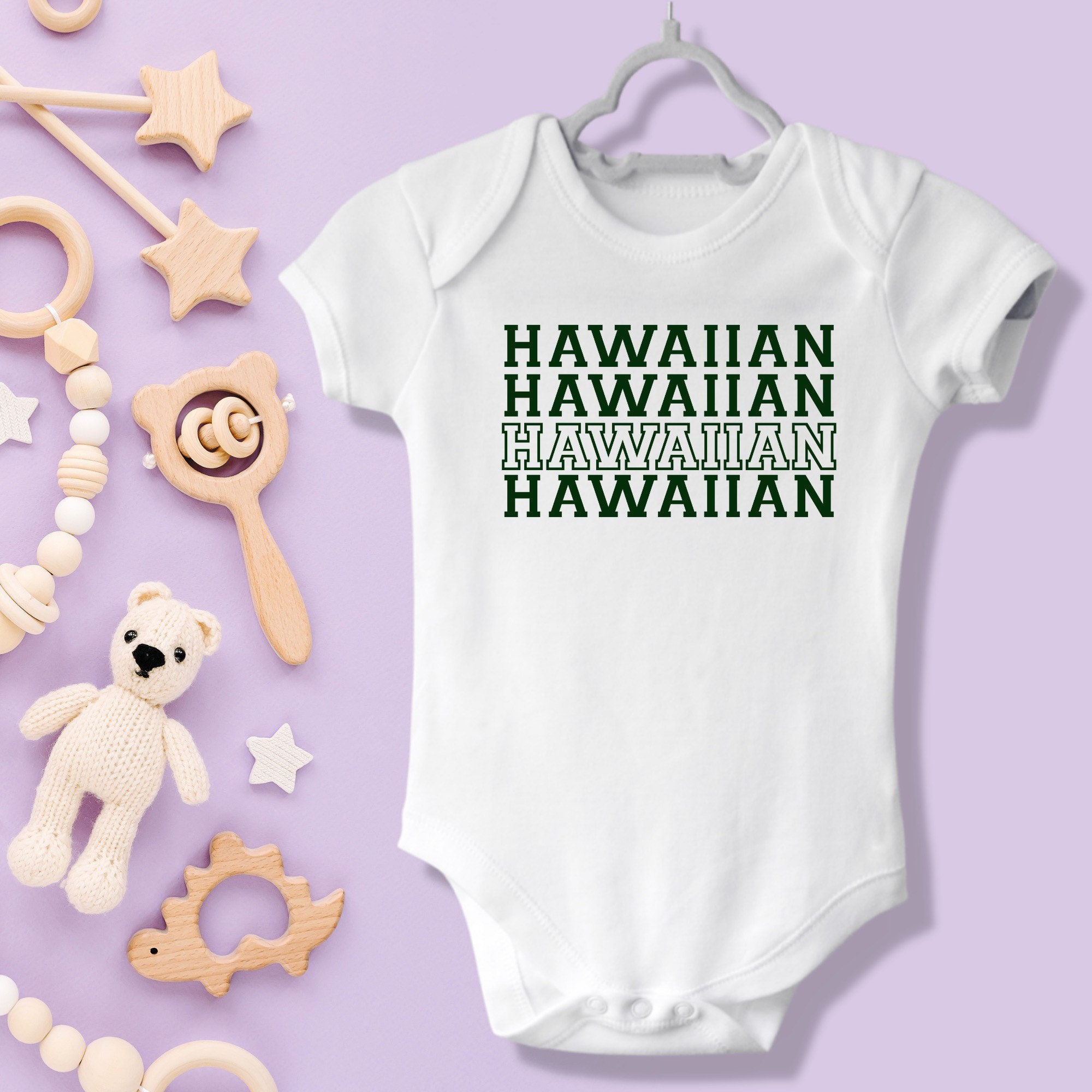 Hawaiian Baby Onesie® Hawaiian Baby Bodysuit Hawaiian Keiki Etsy