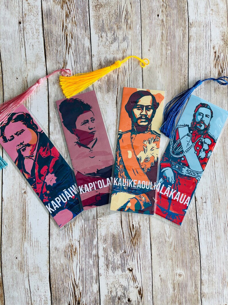 Hawaiian Bookmark Hawaiian Book Marker Hawaiian Royalty | Etsy