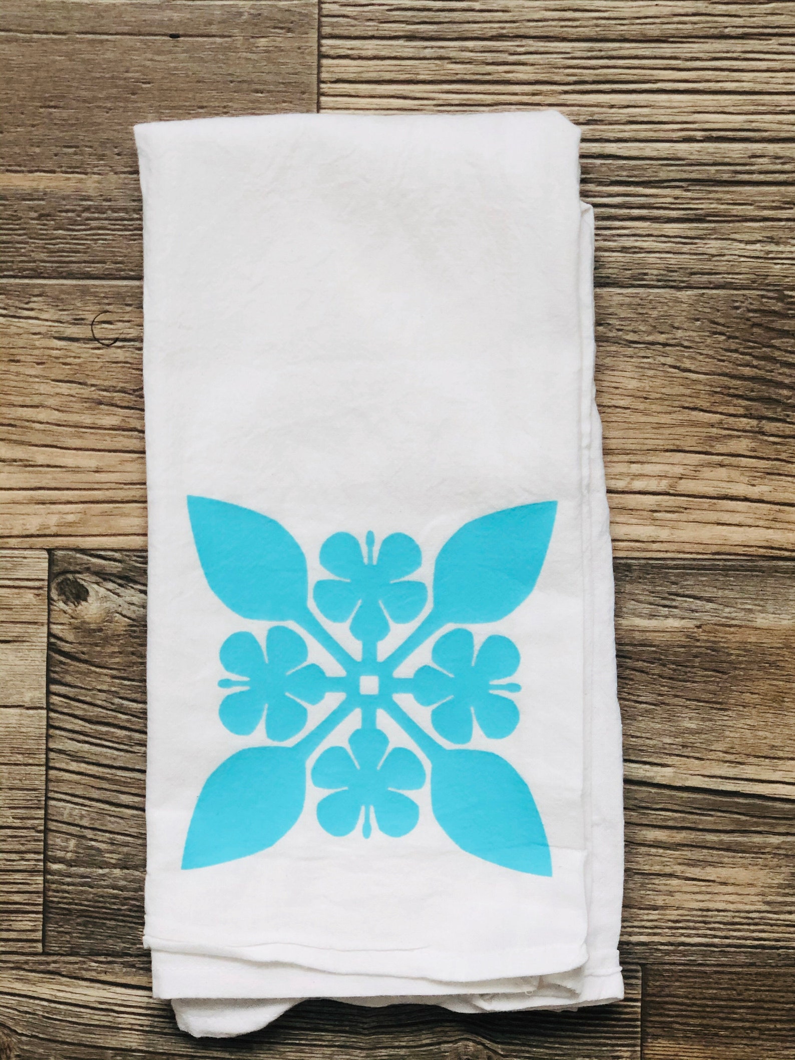 Hawaiian Dish Towel Hawaiian Quilt Design. Hawaiian Tea Towel Etsy