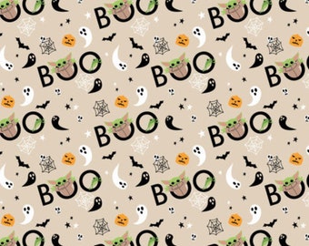The Child Halloween The Mandalorian Fabric One Yard
