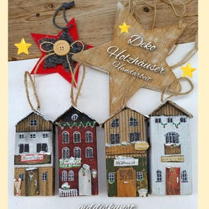 Dekohäuschen Weihnachten, Weihnachtshäuschen, Holzhäuschen, Holzarbeit, Handarbeit