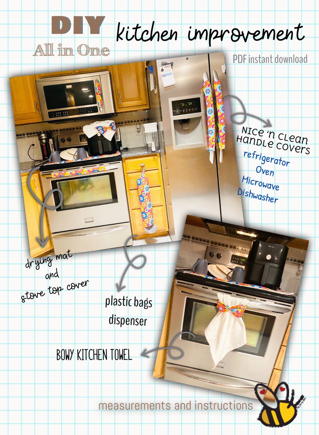 PDF Instant Download Kitchen Improvement, Kitchen Decor, Kitchen