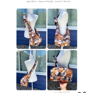 2Cut boho bag pattern-bohemianstyle- adjustable strap-easy and beginner friendly-just cut 2 pieces very easy -can make for dog carrier bag