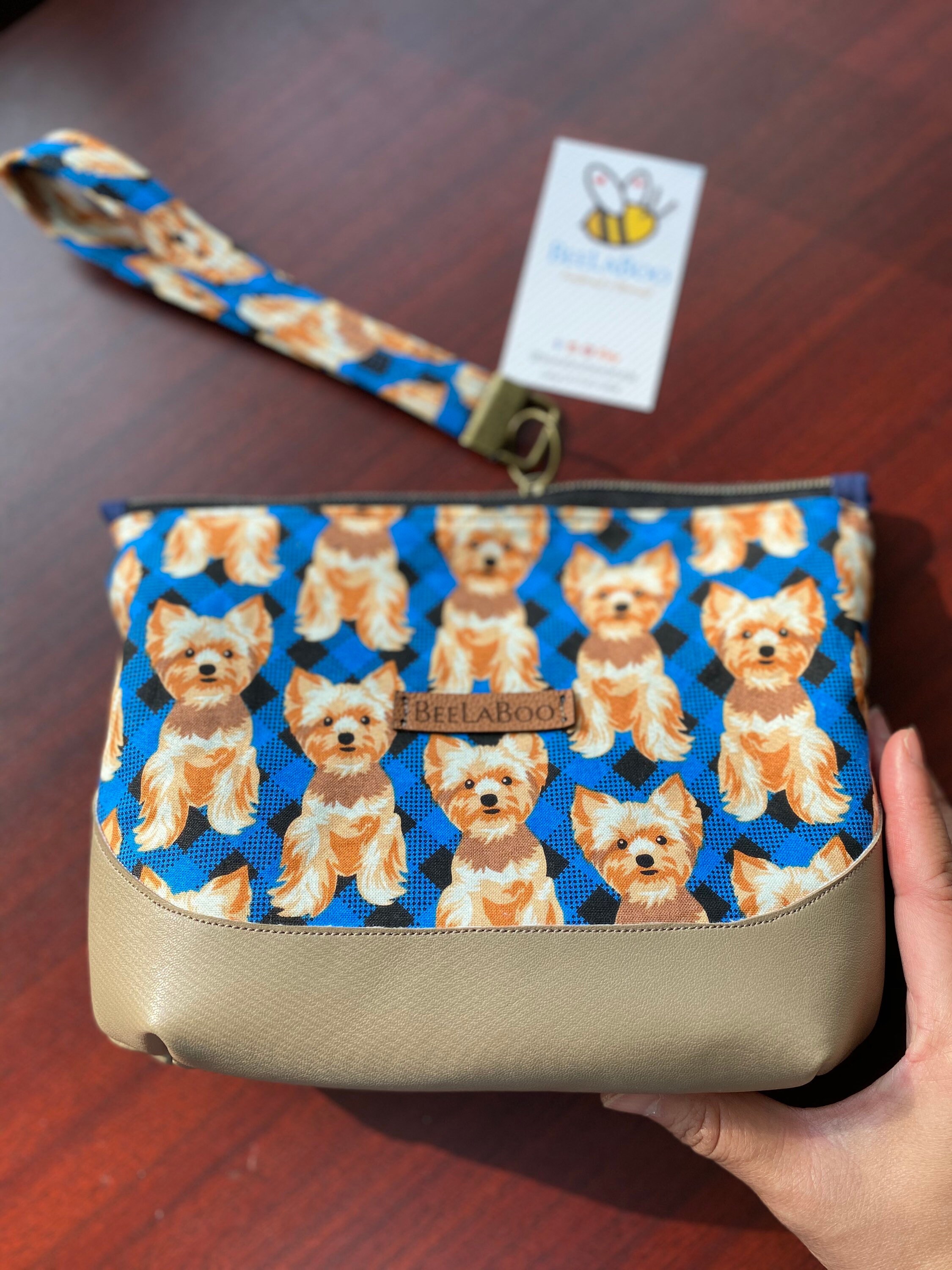 Terrier Dog Cosmetic Bag Pouch Zipper Purse Clutch Dog Etsy UK