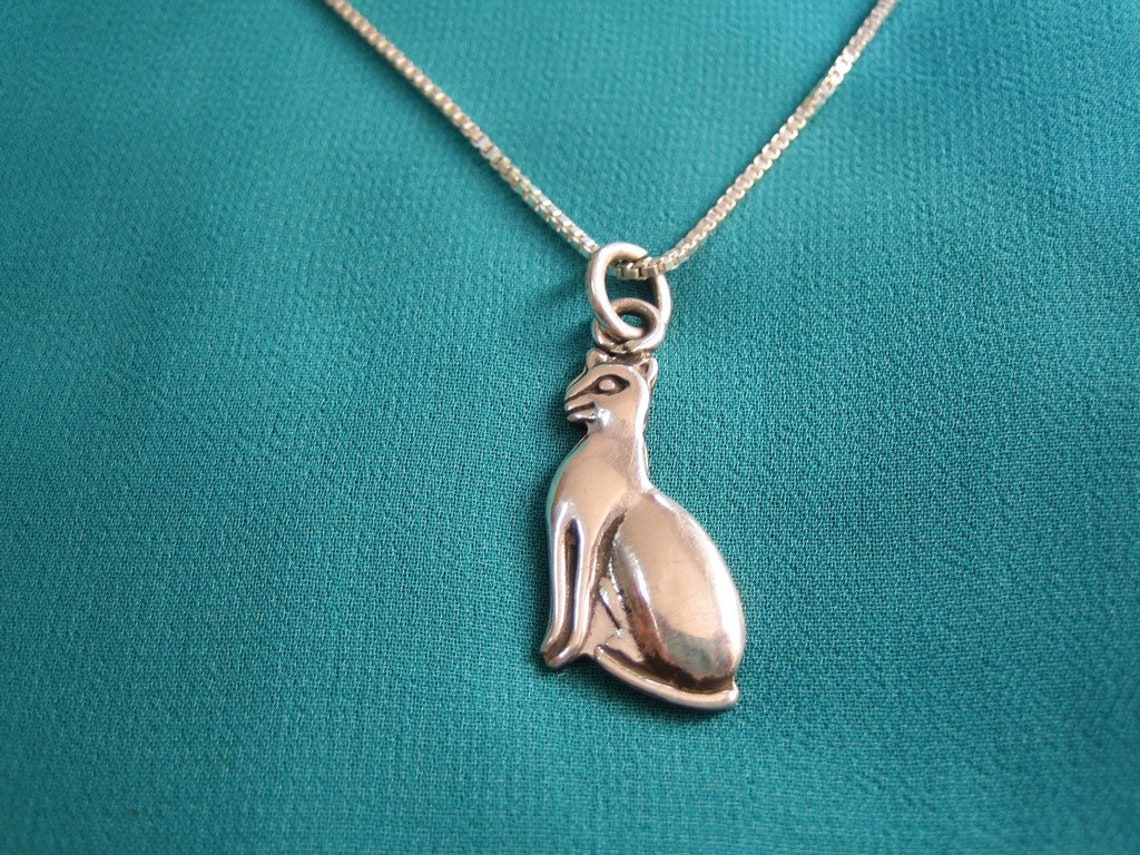 Goddess Bastet necklace Egyptian Cat Goddess Bast necklace Etsy