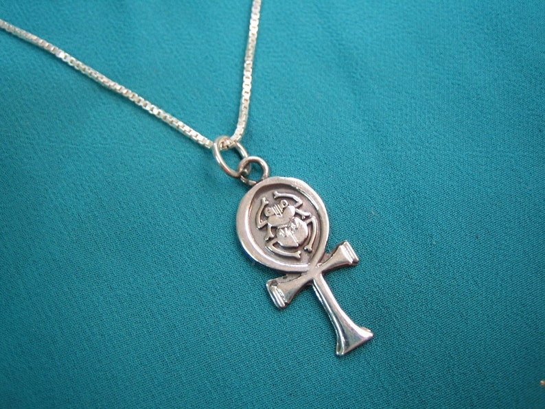 Egypt Pendant Egyptian Ank Pendant Scarab Silver Necklace Egyptian Amulet Egypt Feathers