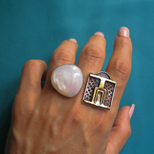 Unique Egyptian Bedouin ring, Egyptian tribal ring, Ethnic ring, Siwa ring, Sterling silver ring, Bedouin jewelry