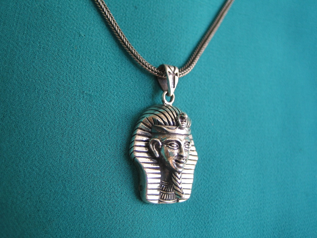 Egyptian Pharaoh Necklace for Men Tutankhamun Necklace Men Etsy
