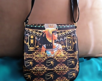 Bonito bolso bandolera egipcio, bolso egipcio, bolso Cleopatra, regalo egipcio, regalo de hija