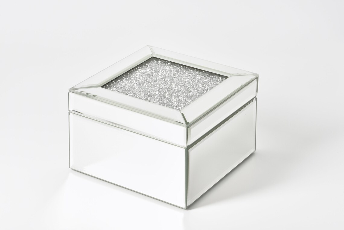 6 Mirrored Crystal Jewelry Box Etsy UK