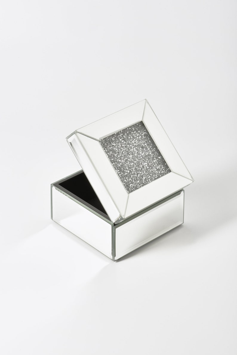 5 Mirrored Crystal Jewelry Box
