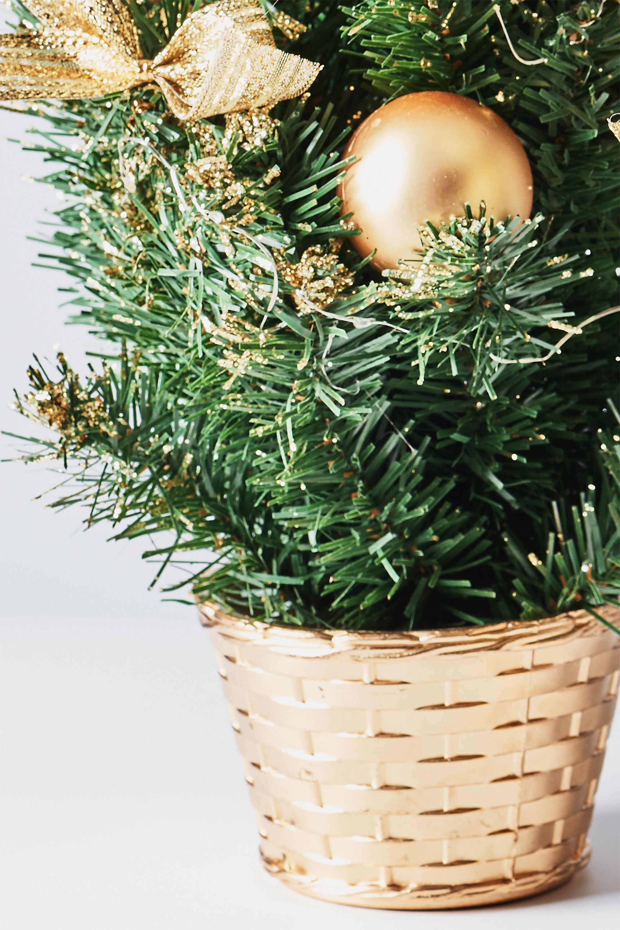 Tabletop Christmas Tree With LED Light and Ornaments Etsy