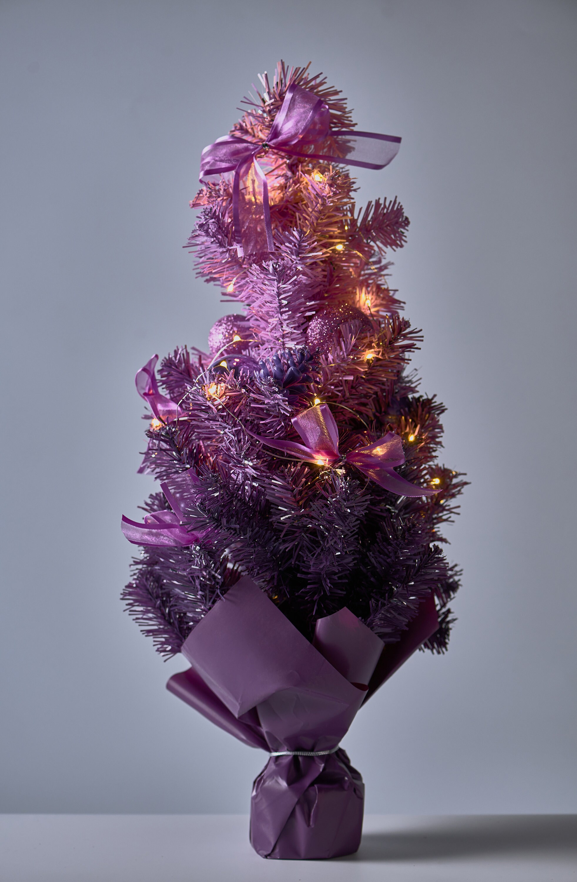 Tabletop Christmas Tree With LED Light and Ornaments Etsy