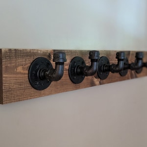 Industrial, Rustic Pipe Coat Rack