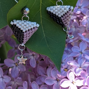 Handmade jewelry made from Miyuki beads: earrings