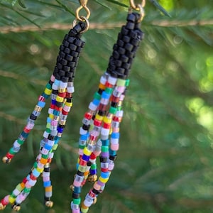 Handmade jewelry made from Miyuki beads: earrings