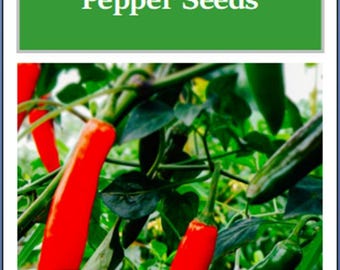 Serrano Hot Pepper Seeds for Planting NON-GMO Fresh Heirloom Garden Seeds