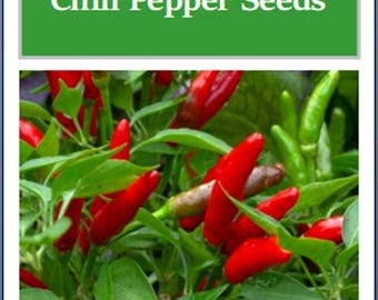 Bird's Eye Chili Pepper Seeds | NON-GMO | Heirloom | Fresh Garden Seeds