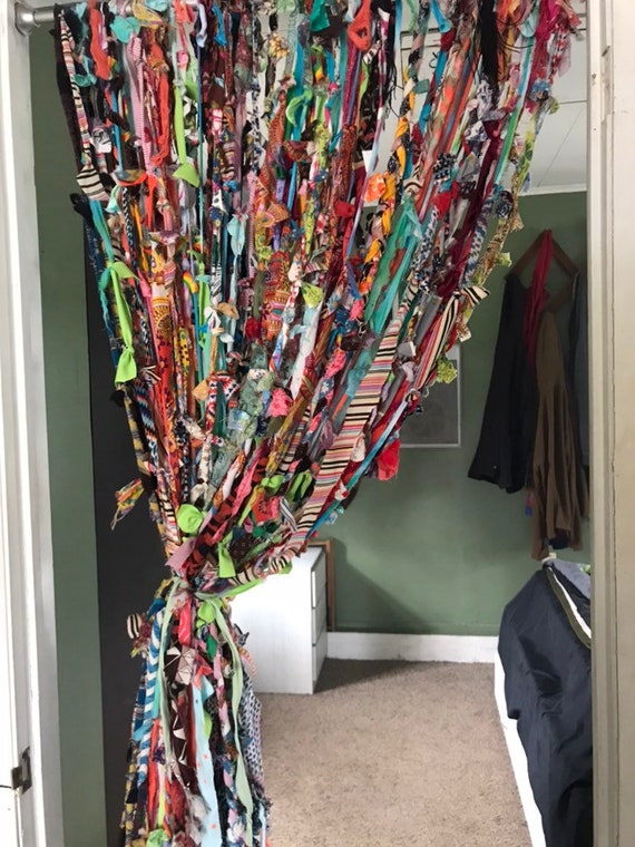 Rag Curtains Gypsy Curtains Hippie Curtains Etsy