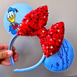 Donald Autograph Embroidery Mouse Ears
