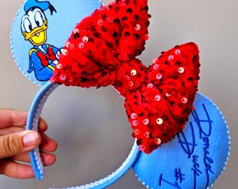 Donald Autograph Embroidery Mouse Ears